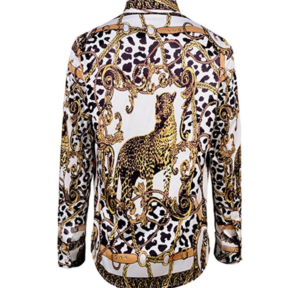 🇮🇹🐆Gold Baroque Style Shirt 🐆🇮🇹